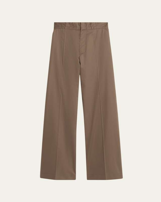 Petra Wide Leg Cotton Trousers